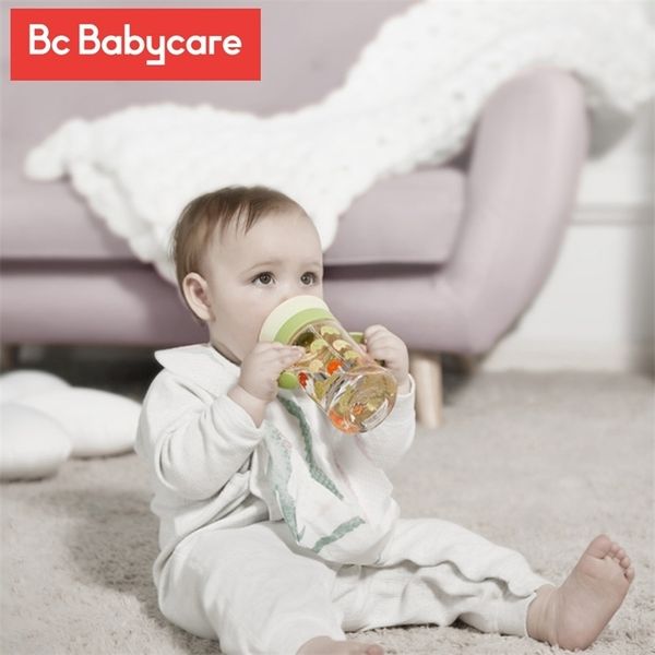 BC Babycare 260ml Le tazze per neonati possono essere ruotate Magic Cup Kids Borraccia per acqua potabile a 360° a prova di perdite Tazza con manico ergonomico Senza BPA 211027