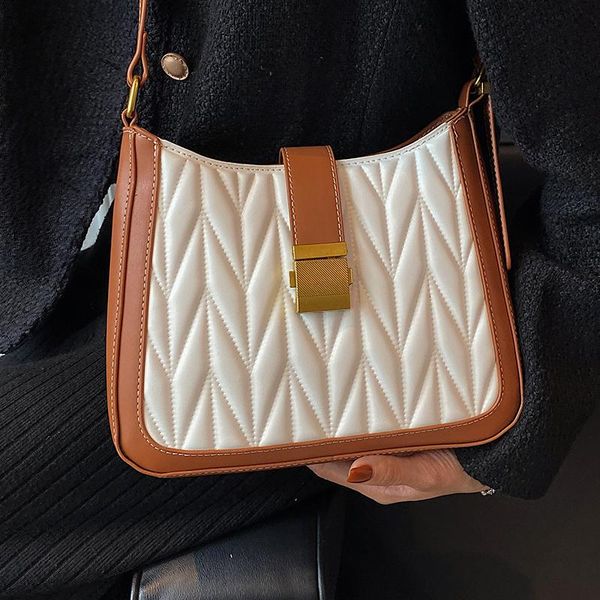 

evening bags small leather square shoulder for women embroidery thread crossbody bag retro ladies messenger simple designer handbags