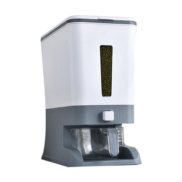

storage bottles & jars 12kg grain rice container sealed bucket dispenser box transparent moisture proof powder boxes