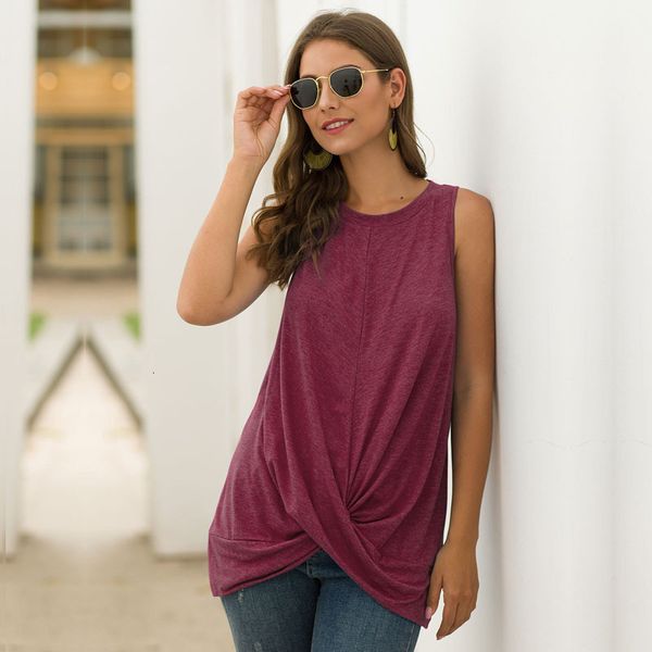 

2021 fashion new tank streetwear solid polyester,cotton broadcloth msfilia e5fw, White