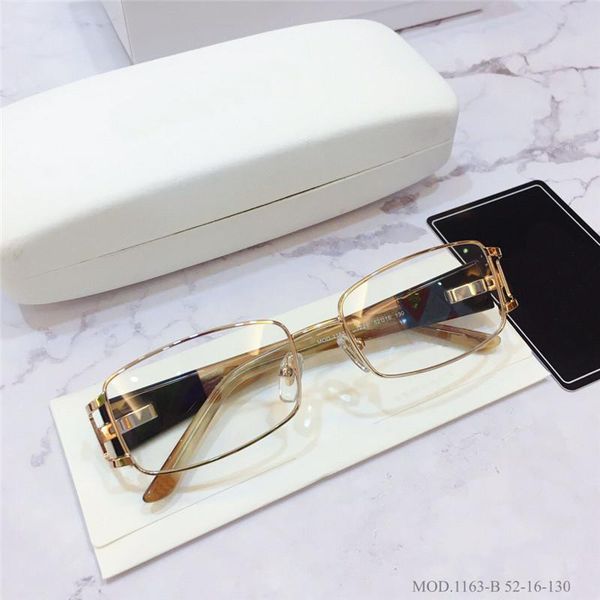 

wholesale new fashion design optical glasses 1163-b metal frame with diamond frame legs retro popular design elegant and generous, Black
