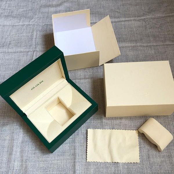 

watch boxes & cases factory supplier green original box papers card purse gift handbag for gmt 116610 116660 116710 watches, Black;blue