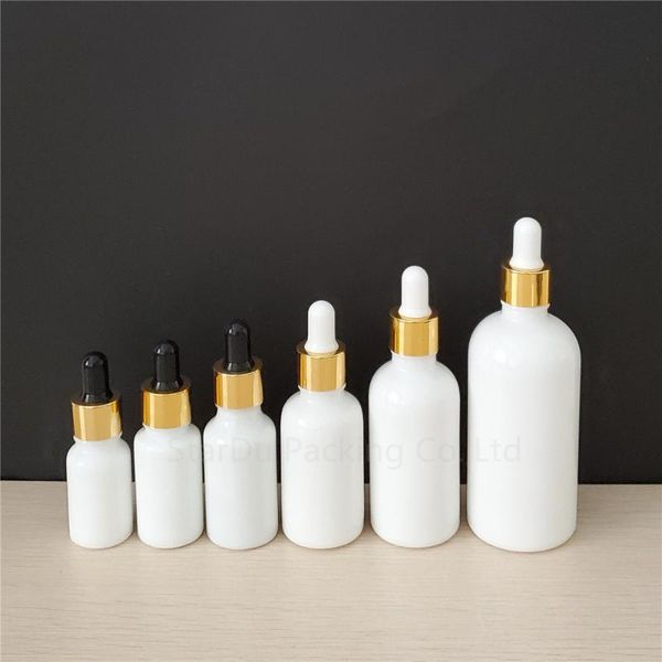 

storage bottles & jars 200pcs 10ml/15ml/20ml-30ml/50ml/100ml essential oil glass bottle pearl aluminum cover dropper / essence empty