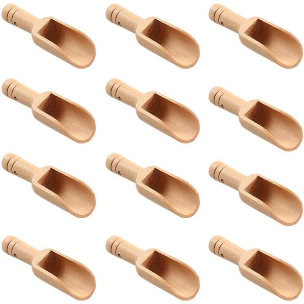 

spoons wooden scoops mini bath salts scoop coffee bean tea flour sugar spices spoon cooking baking kitchen set of 35