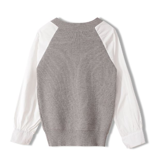 

autumn the sleeve sweater women's shredded swedish mujer ta3107 hxdb, White;black