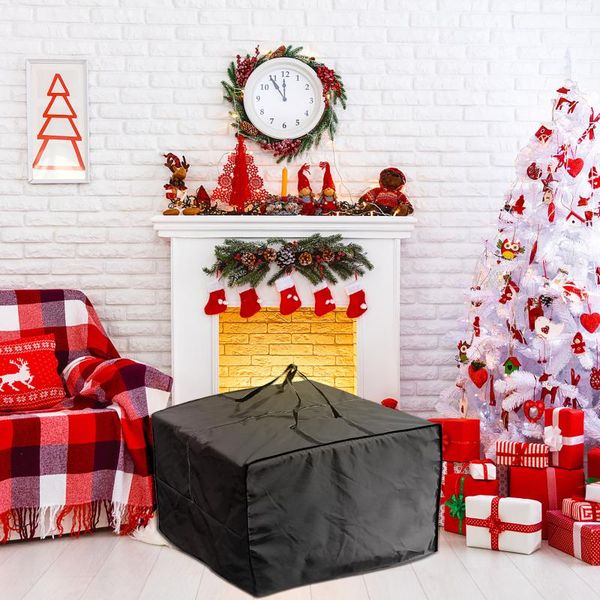 

storage bags folding large xmas tree bag durable reinforced zipper waterproof material protects travel clothes luggage organizer