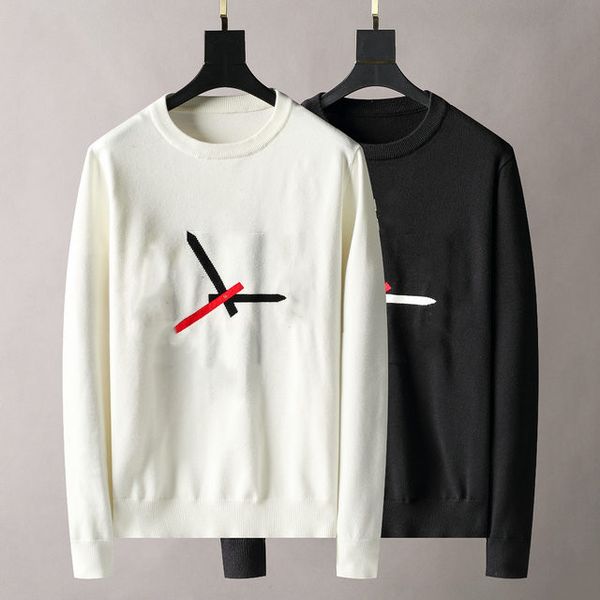 

2021 casual style sweater pleated embroidery fashion neutral hoodie pullover sweatshirt men's coat knit apparel size -2xl#hsc16, White;black