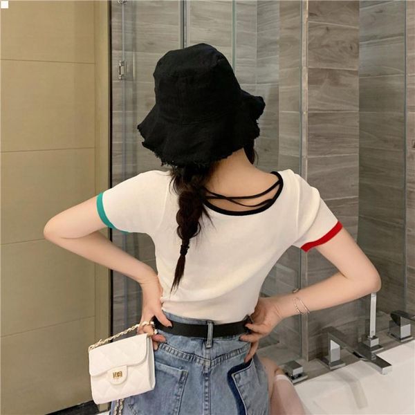 

new tee shirts fashion t shirts women short sleeve t-shirt casual crop summer tshirt femme women clothing womens tees black fw230, White