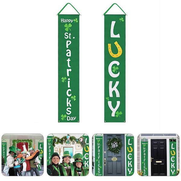 

curtain & drapes 1 pair festival door home couplets st. patrick's day decor