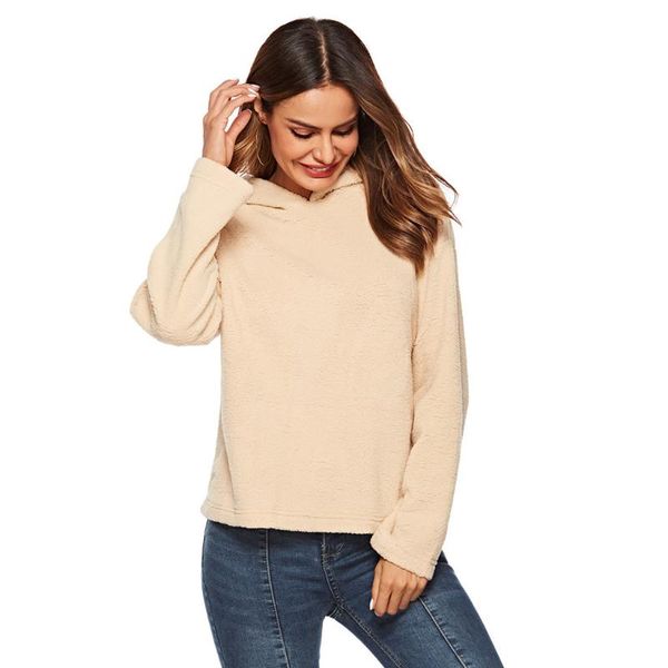 

women's sweaters women plain hoodies crop solid color long sleeve ladies hooded pullover summer autumn fashion girl sweatshirts clothin, White;black