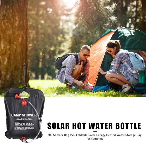 

hydration packs 20l practical pvc solar energy heated water storage bags portable foldable shower for outdoor hiking climbing