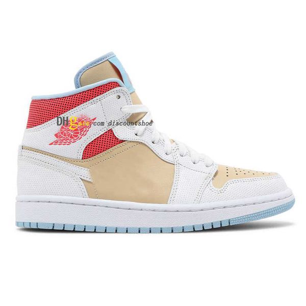 

wmns 1 mid se sesame basketball shoes mens womens shoe 1s sneakers cz0774 200