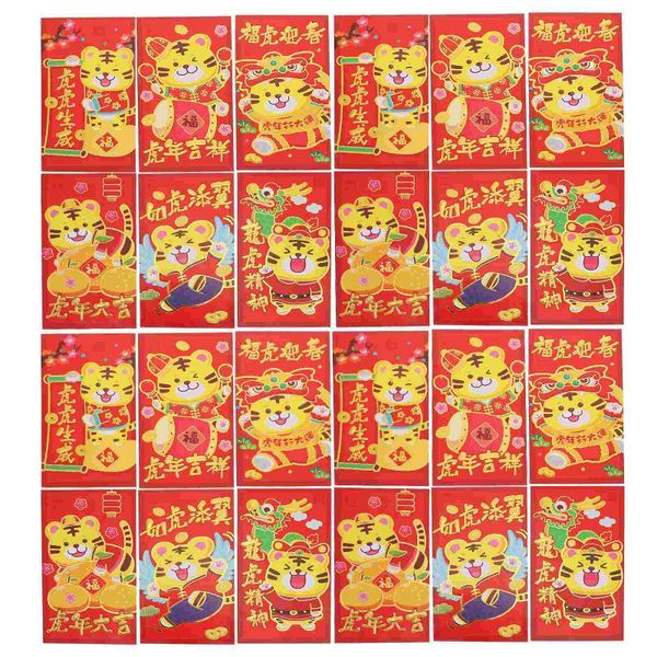 

gift wrap 36pcs chinese spring festival red envelopes tiger pattern envelope packets