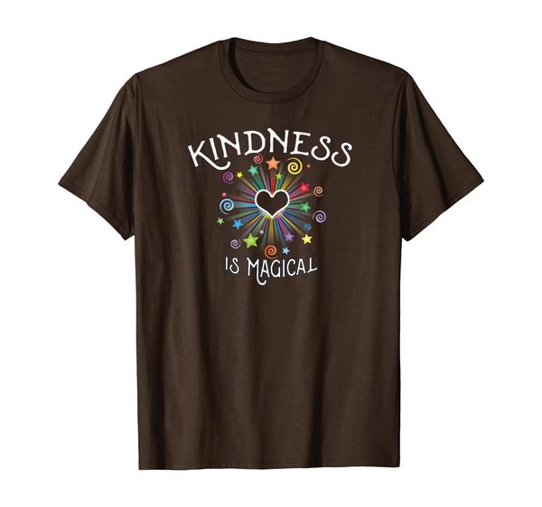 

kindness is magical motivational t-shirt, White;black