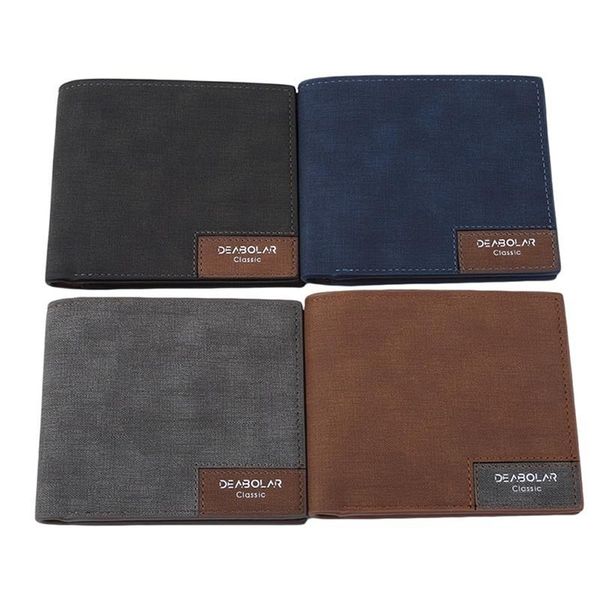 

new men wallets small money purses wallets new design dollar price men thin wallet with coin bag zipper wallet, Red;black