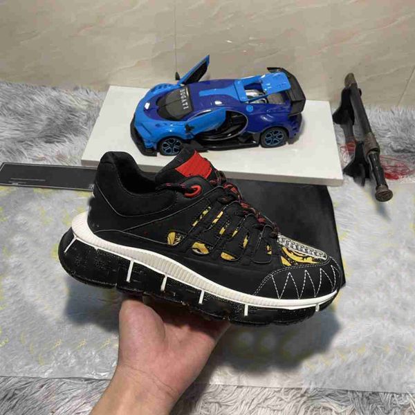 

luxury designer couples casual shoes authentic metal trample lazy dress shoe buckle shoes running mens sports [with box] a007, Black