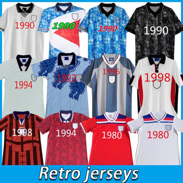 

2008 2010 1989 1990 1992 1994 2002 1996 england retro soccer jersey rugby football shirt rooney lampard beckham owen 1982 keegan mcdermott s, Black;gray