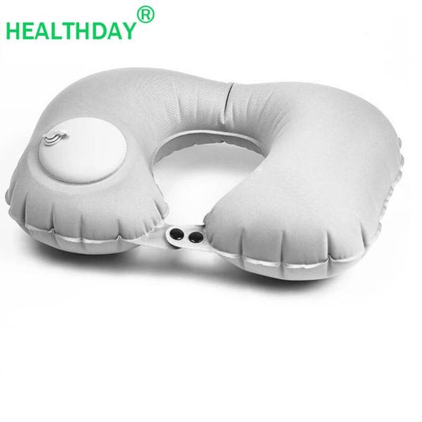 

pillow u-shaped ergonomic design travel neck no pressure automatic inflatable portable train aircraft car neckrest