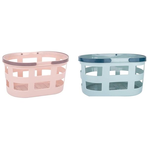 

storage baskets portable shower caddy tote plastic basket with handle organizer