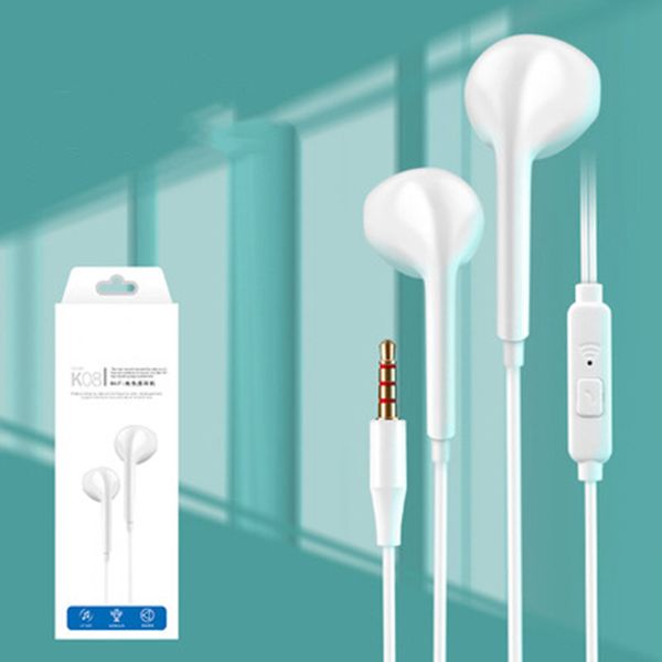 Auricolari per telefono cellulare cablati 3,5 mm Universal Smart Call Ascolto dal vivo Sintonizzazione di brani Tappi per le orecchie in-ear