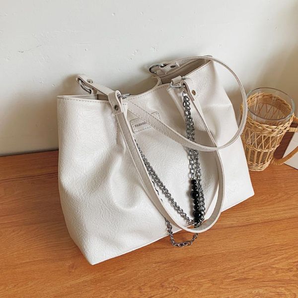 

evening bags fashion soft pu leather women handbags luxury ladies tote bag designer chain shoulder solid color big crossbody shopper