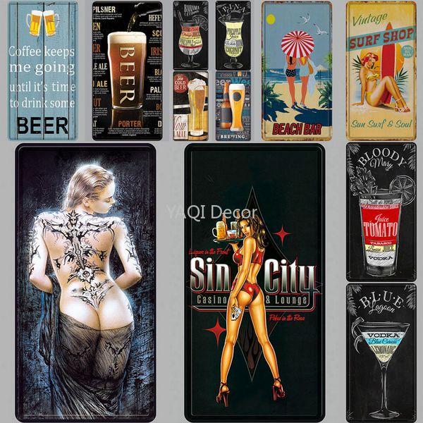 

3d tiki bar travel metal sign plaque vintage metal tin sign home decor wall decor for living room beach decorative metal postera