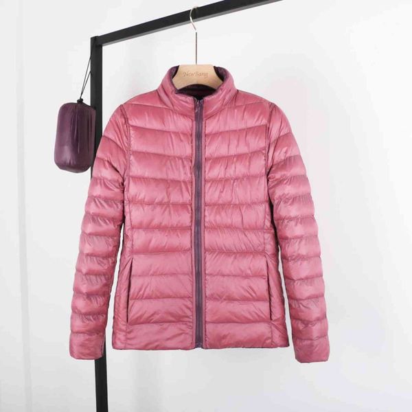 

women's ultra light duck feather double-sided windproof et, with bag, Black