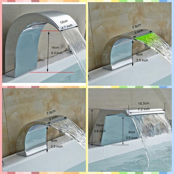 

wholesale and retail promotion chrome finish bathrom tub faucet spout deck mount