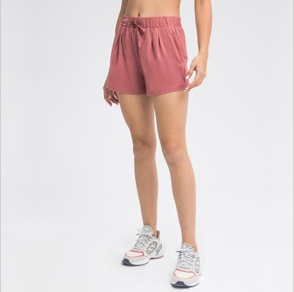 

yoga outfit lululala 2021 summer shorts loose and breathable running sports casual customized