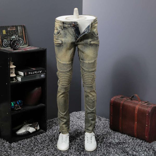 

new elastic jeans for men in autumn and winterwinter, Blue