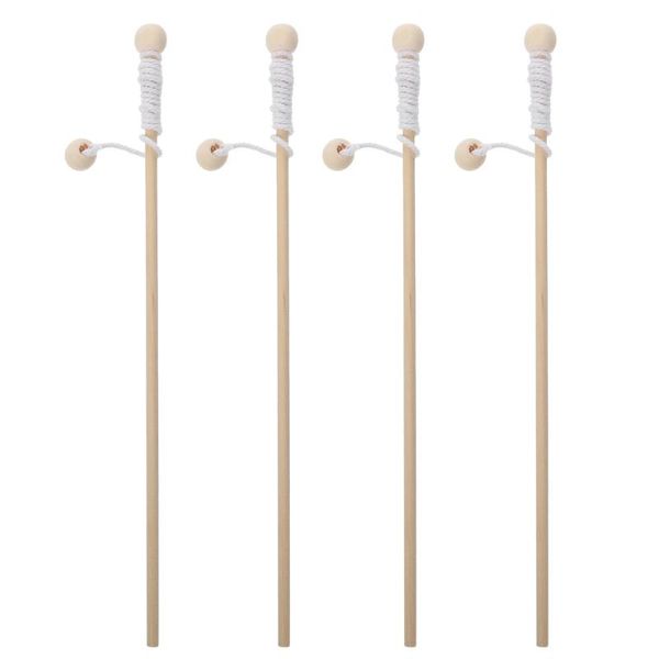 

boat fishing rods 4pcs wooden magnetic poles wood rod for kindergarten kids