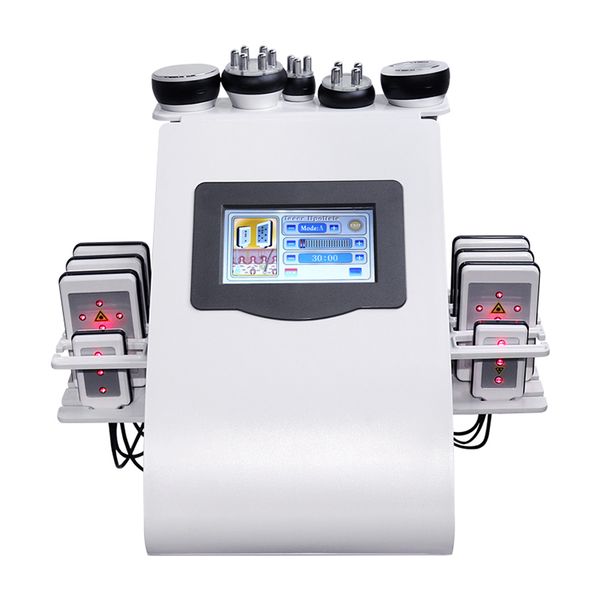 

new model 40k ultrasonic liposuction cavitation 8 pads laser vacuum rf skin care salon spa slimming machine 110v 220v