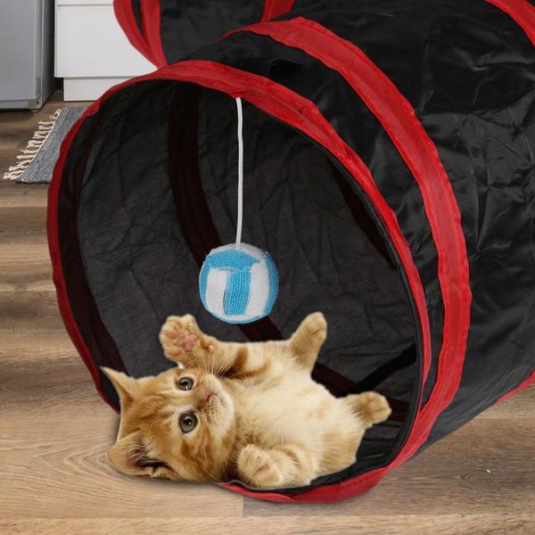 

cat toys 3holes pet tunnel funny for cats foldable interactive animal play games chat product