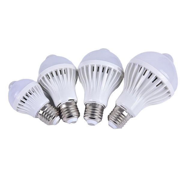 

bulbs led bulb 3w 5w 7w 9w pir motion sensor lamp auto smart infrared body sound light