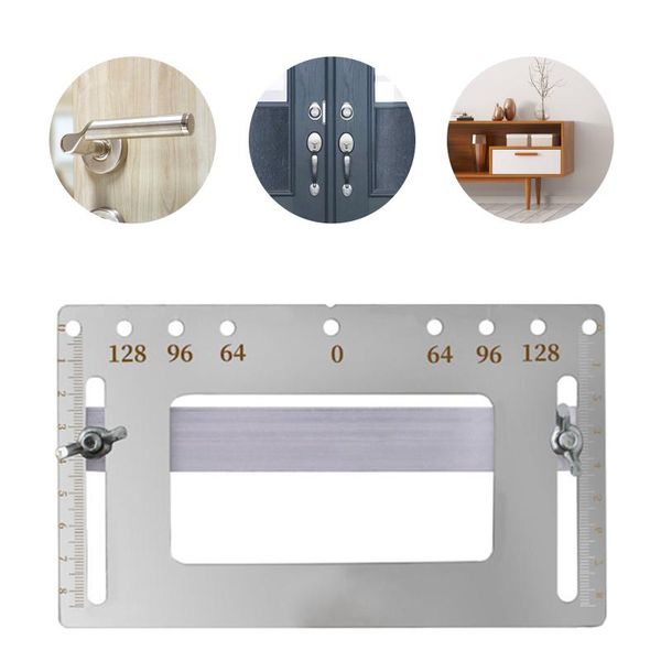 

professional hand tool sets drill handle hole locator stainless steel door furniture punch template gauge guiding woodworking tools
