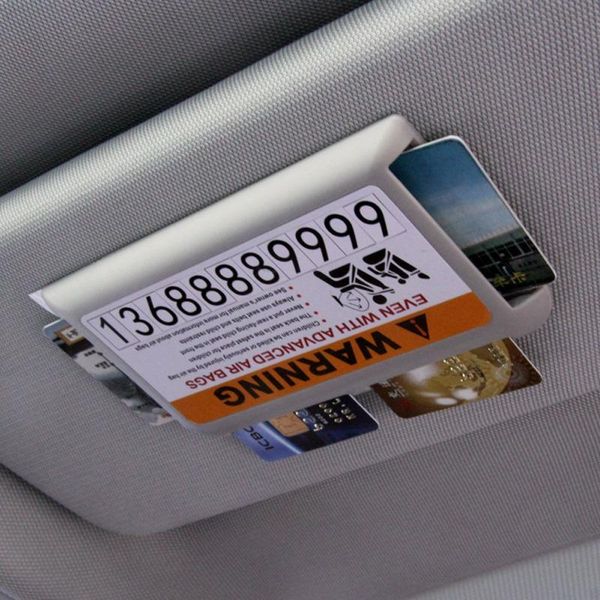 

car organizer sun visor high speed card box temporary parking holder business storage