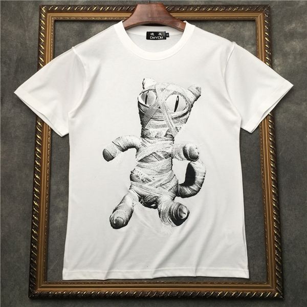 

2021 new barrett men's short-sleeved t-shirt wrapped cartoon pattern women t shirts|streetwear 2191001571 nk4y, White;black