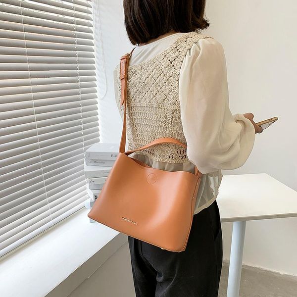 

evening bags fashion ladies crossbdoy bag lady handbag orange classic female daily bucket temperament pu leather packet