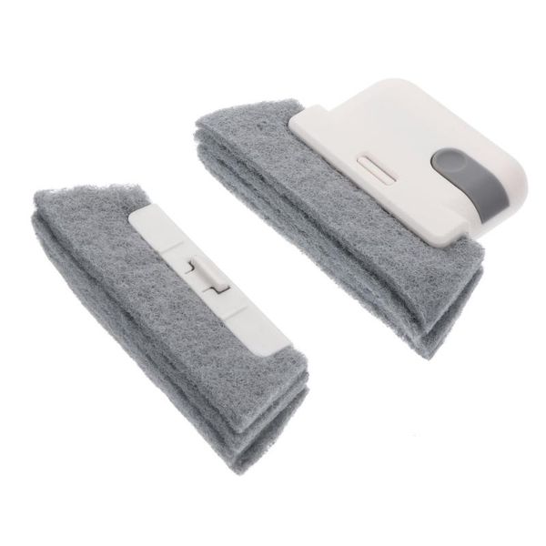 

car sponge 1pc window groove cleaner gap brush with replacement head