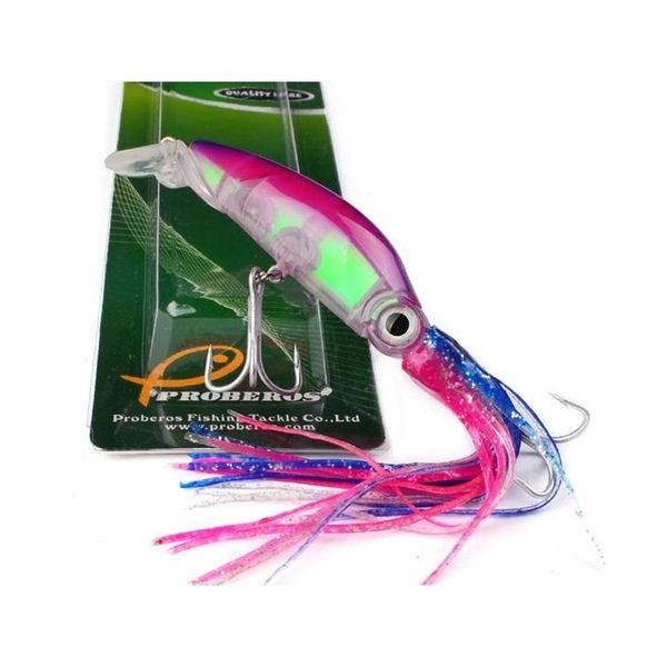 

6pcs/lot 6 colors mixed 12cm 19.86g 3d eyes squid plastic hard baits & lures fishing hooks 1/0# hook pesca fishing jllvqg ladyshome