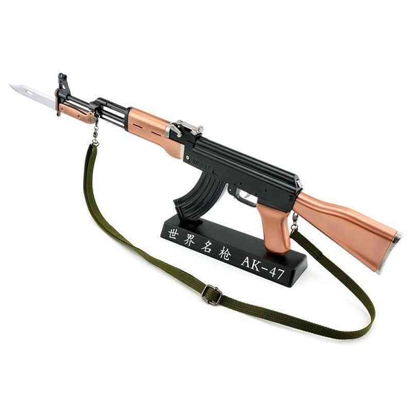 

659823all metal ak47 alloy toy gun military model can not be launched