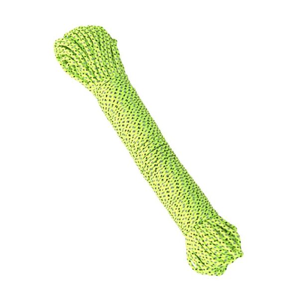 

outdoor gadgets 20m multifunction tent rope reflective paracord accessories 2.5mm camping awning hiking(green)