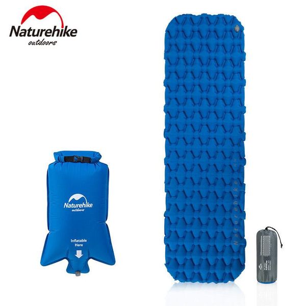 

naturehike 1 person nylon tpu sleeping pad lightweight moisture-proof air mattress portable inflatable mattress camping mat