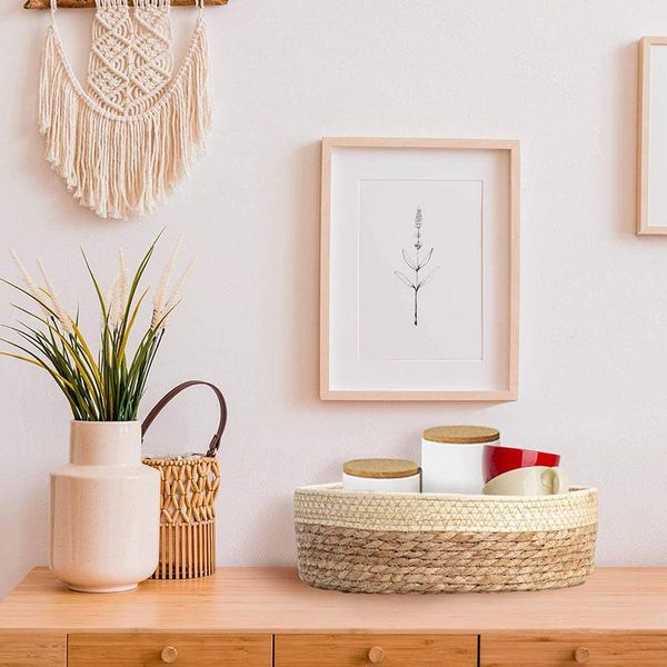 

storage baskets basket, woven cosmetic table, rattan round box