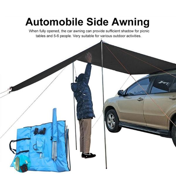 

tents and shelters car awning roofrain canopy sun sail shade outdoor auto tent self-driving tour tail extension shelter