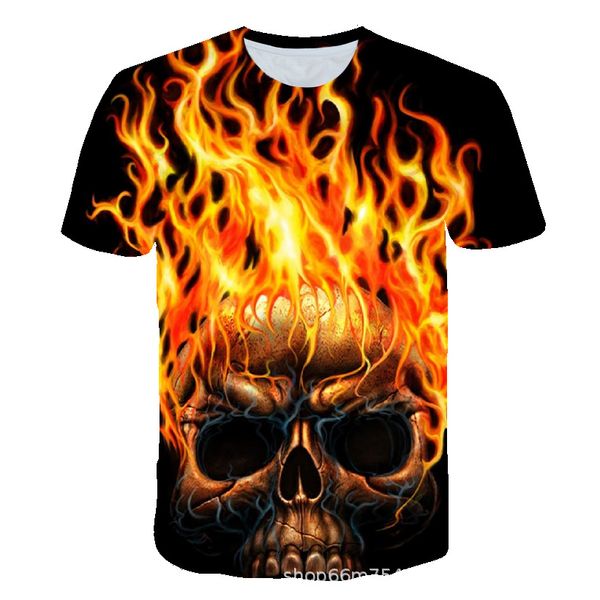 

skeleton king pattern men 3d print t-shirt graphic optical illusion short sleeve party streetwear punk & gothic round neck summer, White;black