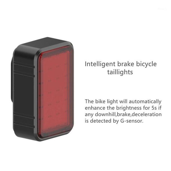 

bike lights usb rechargeable led flash tail rear light cycling 100lm bicycle taillight t8nc1