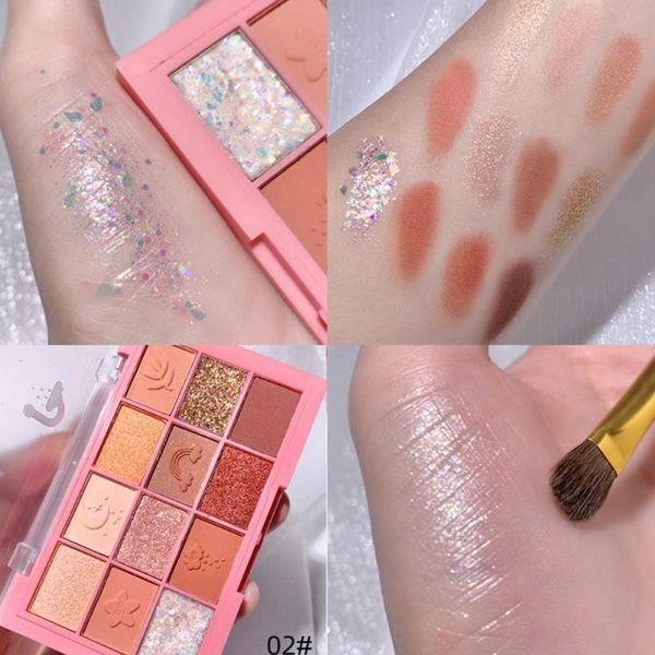 

eye shadow 12 colors makeup eyeshadow palette shiny matte waterproof shadows sombra de up cosmetics ojos pallete beauty mak u7p6