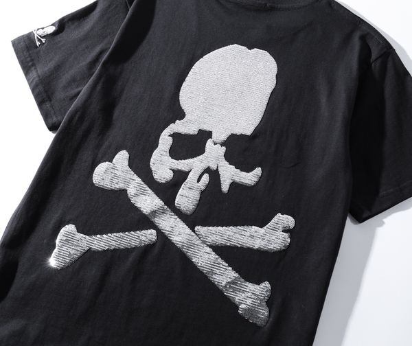 

19ss 2021 new summer hip hop street mastermind bead piece combination skeleton short sleeve tees fashion oversize t-shirts cotton 2wi6 jbwt, White;black