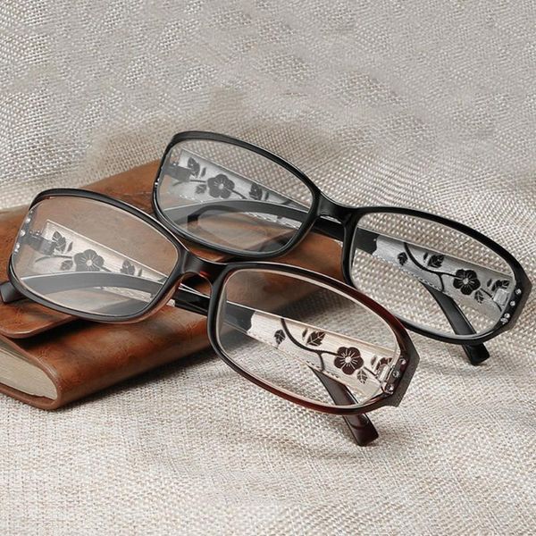 

sunglasses women men pc frame portable reading glasses presbyopic eyeglasses high-definition vision care +10~+40, White;black